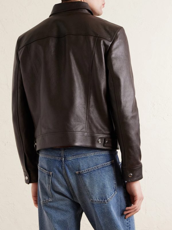 Leather Trucker Jacket - BK Leather Trucker Jacket - BK
