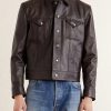 Leather Trucker Jacket - FR Leather Trucker Jacket - FR
