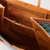 Triomphe Large Leather-Trimmed Printed Canvas Tote Bag - E1 Triomphe Large Leather-Trimmed Printed Canvas Tote Bag - E1