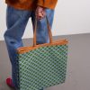 Triomphe Large Leather-Trimmed Printed Canvas Tote Bag - FR Triomphe Large Leather-Trimmed Printed Canvas Tote Bag - FR