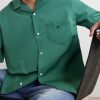 Convertible-Collar Logo-Embroidered Cotton and Linen-Blend Shirt - CU Convertible-Collar Logo-Embroidered Cotton and Linen-Blend Shirt - CU