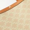Triomphe Medium Leather-Trimmed Printed Canvas Tote Bag - CU Triomphe Medium Leather-Trimmed Printed Canvas Tote Bag - CU