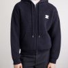 Hooded Logo-Embroidered Wool Zip-Up Cardigan - FR Hooded Logo-Embroidered Wool Zip-Up Cardigan - FR