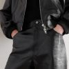 Straight-Leg Leather Trousers - CU Straight-Leg Leather Trousers - CU