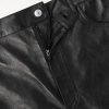 Straight-Leg Leather Trousers - E1 Straight-Leg Leather Trousers - E1