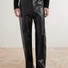 Straight-Leg Leather Trousers - FR Straight-Leg Leather Trousers - FR