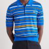 Slim-Fit Logo-Embroidered Striped Cotton Polo Shirt - FR