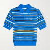 Slim-Fit Logo-Embroidered Striped Cotton Polo Shirt