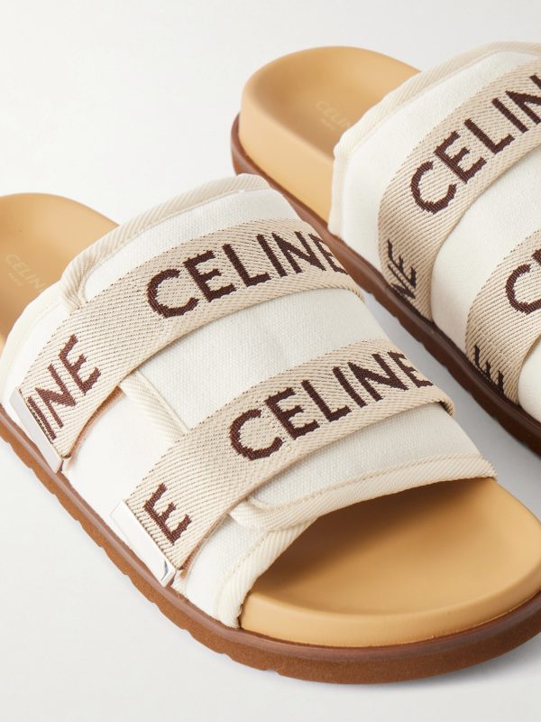 Pitea Logo-Jacquard Canvas Sandals - CU Pitea Logo-Jacquard Canvas Sandals - CU