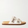 Pitea Logo-Jacquard Canvas Sandals Pitea Logo-Jacquard Canvas Sandals