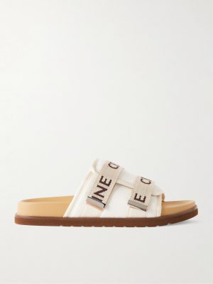 Pitea Logo-Jacquard Canvas Sandals Pitea Logo-Jacquard Canvas Sandals