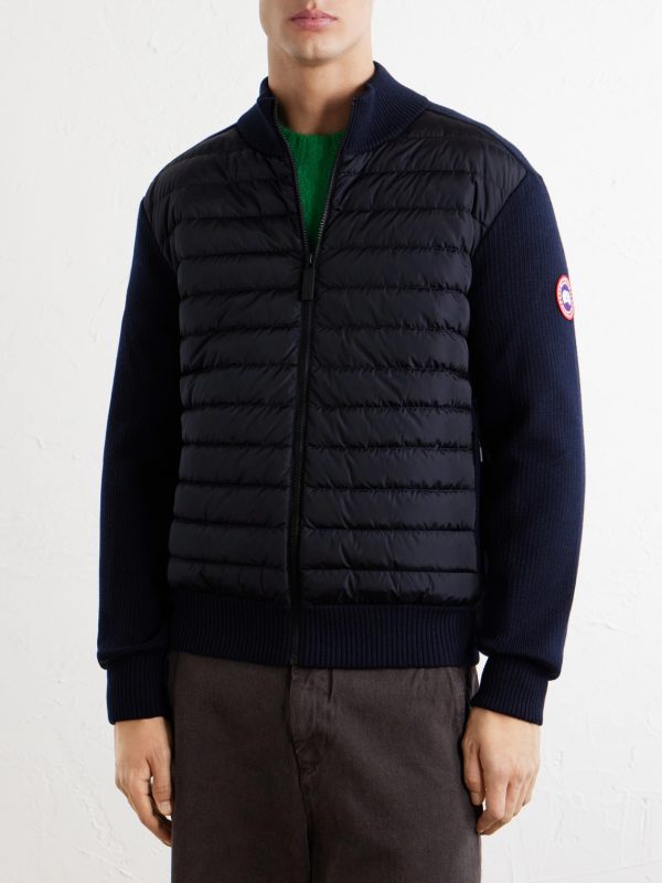 HyBridge Slim-Fit Quilted Down Shell and Merino Wool Jacket - FR HyBridge Slim-Fit Quilted Down Shell and Merino Wool Jacket - FR