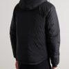Lodge Packable Quilted Nylon-Ripstop Down Hooded Jacket - BK Lodge Packable Quilted Nylon-Ripstop Down Hooded Jacket - BK