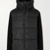 HyBridge® Wool and Quilted Shell Hooded Down Jacket HyBridge® Wool and Quilted Shell Hooded Down Jacket