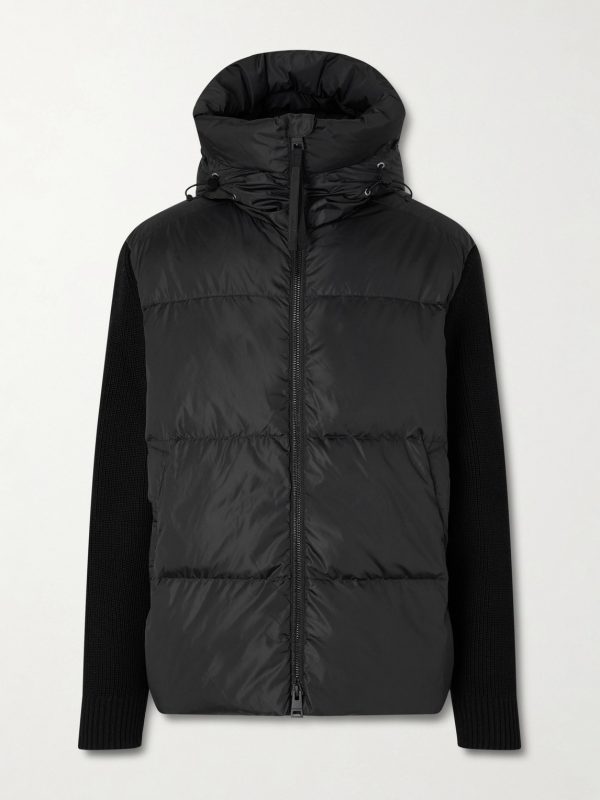 HyBridge® Wool and Quilted Shell Hooded Down Jacket HyBridge® Wool and Quilted Shell Hooded Down Jacket