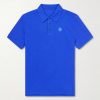 Beckley Logo-Appliquéd Paneled Cotton-Piqué Polo Shirt Beckley Logo-Appliquéd Paneled Cotton-Piqué Polo Shirt
