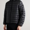 Stratus Quilted Recycled-Ripstop Hooded Down Jacket - FR Stratus Quilted Recycled-Ripstop Hooded Down Jacket - FR