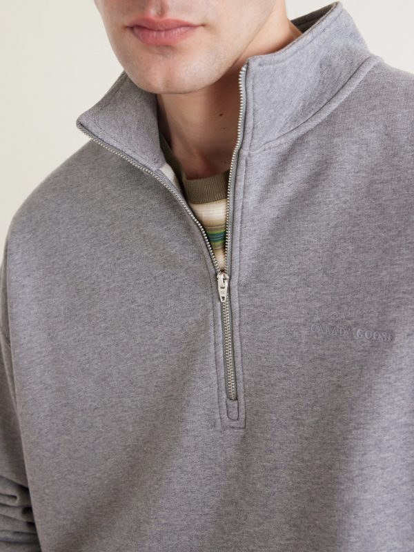 Rove Half-Zip Cotton-Jersey Sweater - CU Rove Half-Zip Cotton-Jersey Sweater - CU