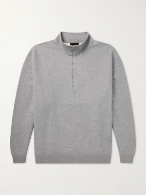 Rove Half-Zip Cotton-Jersey Sweater Rove Half-Zip Cotton-Jersey Sweater