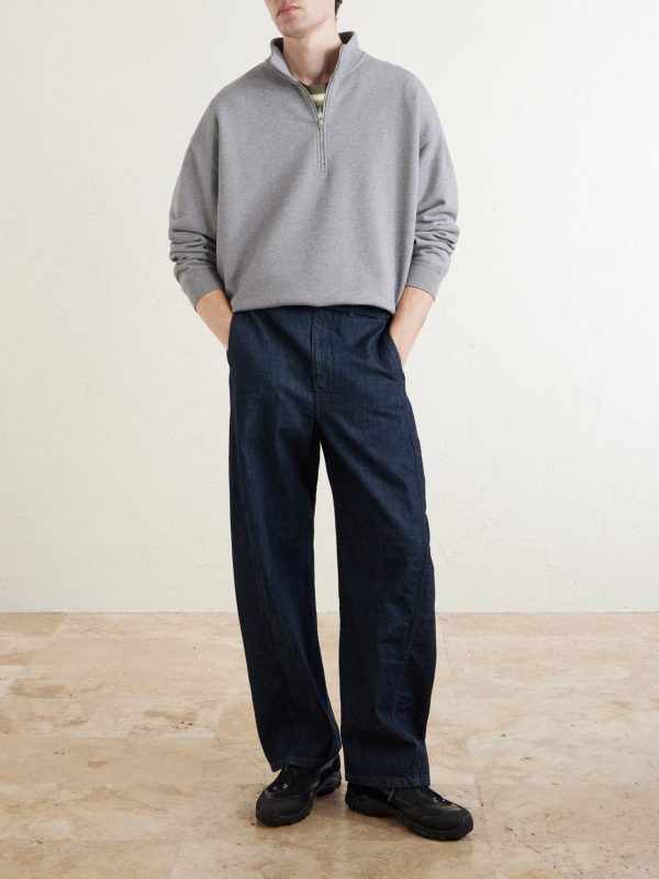 Rove Half-Zip Cotton-Jersey Sweater - OU Rove Half-Zip Cotton-Jersey Sweater - OU
