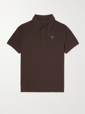 Beckley Logo-Appliquéd Cotton-Piqué Polo Shirt