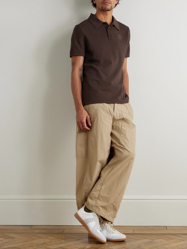 Beckley Logo-Appliquéd Cotton-Piqué Polo Shirt - OU