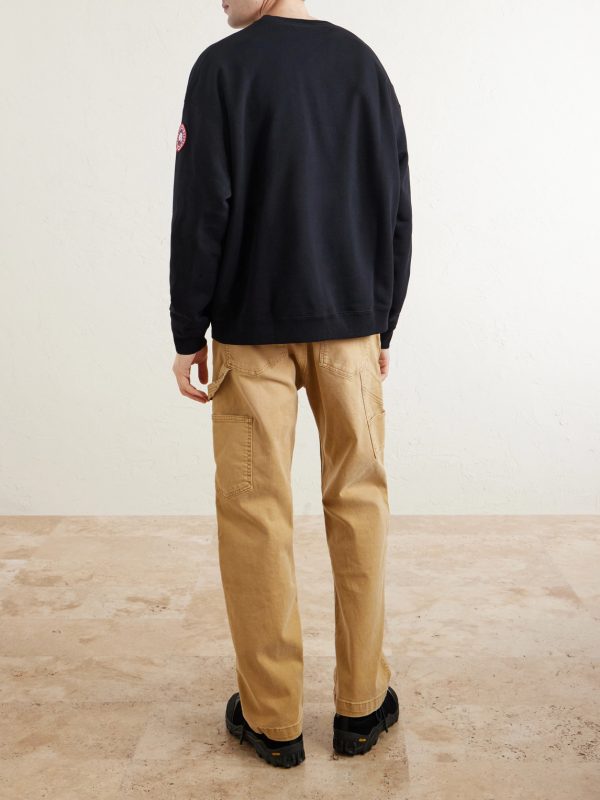 Rove Logo-Embroidered Cotton-Jersey Sweater - BK