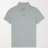 Beckley Logo-Appliquéd Paneled Cotton-Piqué Polo Shirt Beckley Logo-Appliquéd Paneled Cotton-Piqué Polo Shirt