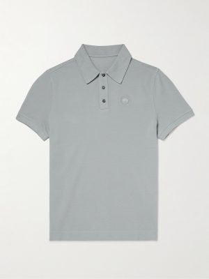 Beckley Logo-Appliquéd Paneled Cotton-Piqué Polo Shirt