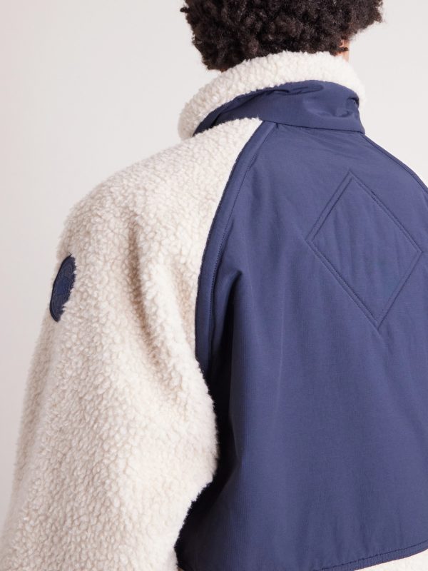 Westport Logo-Appliquéd Wool-Blend Fleece and Cotton-Blend Jacket - CU