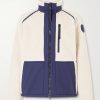 Westport Logo-Appliquéd Wool-Blend Fleece and Cotton-Blend Jacket