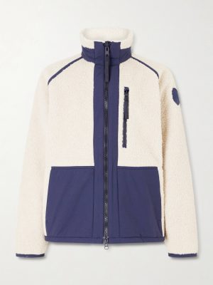 Westport Logo-Appliquéd Wool-Blend Fleece and Cotton-Blend Jacket Westport Logo-Appliquéd Wool-Blend Fleece and Cotton-Blend Jacket