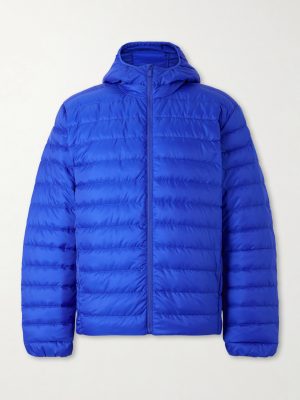 Stratus Quilted Recycled-Ripstop Hooded Down Jacket