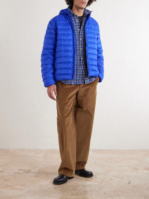 Stratus Quilted Recycled-Ripstop Hooded Down Jacket - OU Stratus Quilted Recycled-Ripstop Hooded Down Jacket - OU