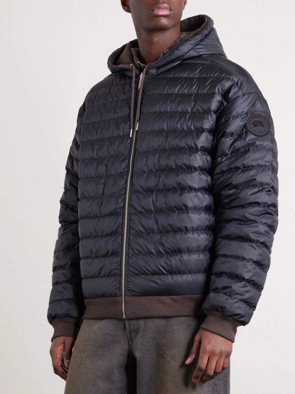 Fuse Reversible Cotton-Jersey and Quilted Shell Down Hoodie - E1 Fuse Reversible Cotton-Jersey and Quilted Shell Down Hoodie - E1