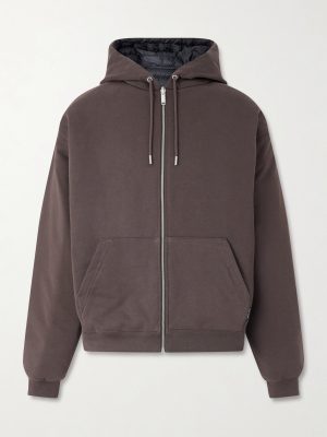 Fuse Reversible Cotton-Jersey and Quilted Shell Down Hoodie