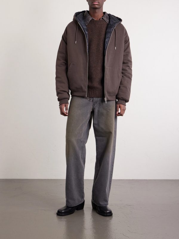Fuse Reversible Cotton-Jersey and Quilted Shell Down Hoodie - OU Fuse Reversible Cotton-Jersey and Quilted Shell Down Hoodie - OU