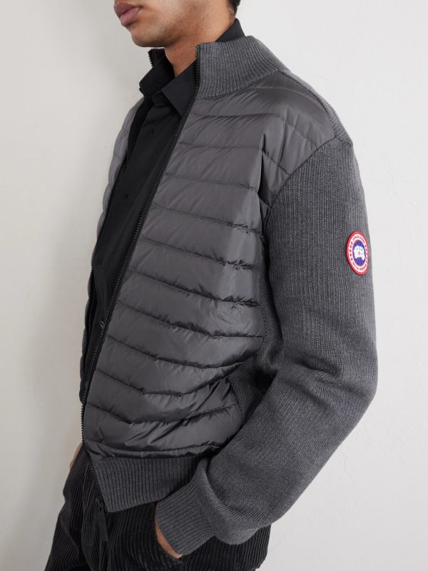 HyBridge Slim-Fit Quilted Down Shell and Merino Wool Jacket - CU HyBridge Slim-Fit Quilted Down Shell and Merino Wool Jacket - CU