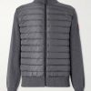HyBridge Slim-Fit Quilted Down Shell and Merino Wool Jacket HyBridge Slim-Fit Quilted Down Shell and Merino Wool Jacket