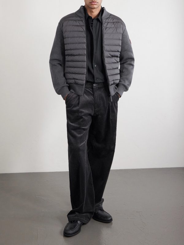 HyBridge Slim-Fit Quilted Down Shell and Merino Wool Jacket - OU HyBridge Slim-Fit Quilted Down Shell and Merino Wool Jacket - OU