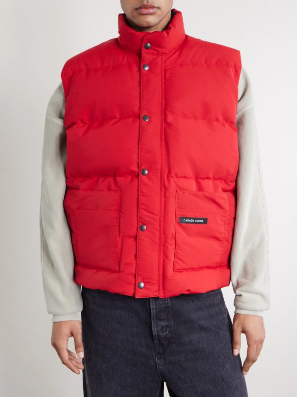Ledger Quilted Cotton-Blend Down Gilet - FR Ledger Quilted Cotton-Blend Down Gilet - FR