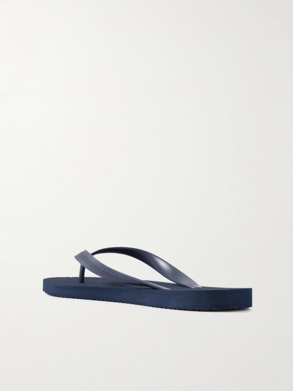 Fabio Rubber Flip Flops - BK