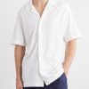 Roberto Terry Cotton and Linen-Blend Jacquard Shirt - FR Roberto Terry Cotton and Linen-Blend Jacquard Shirt - FR