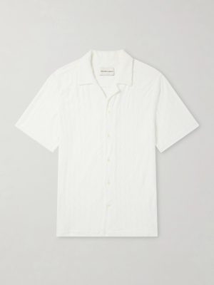Roberto Terry Cotton and Linen-Blend Jacquard Shirt Roberto Terry Cotton and Linen-Blend Jacquard Shirt