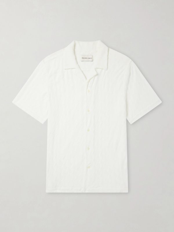 Roberto Terry Cotton and Linen-Blend Jacquard Shirt Roberto Terry Cotton and Linen-Blend Jacquard Shirt