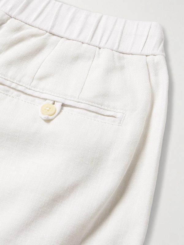 Felipe Straight-Leg Linen and Cotton-Blend Drawstring Shorts - CU Felipe Straight-Leg Linen and Cotton-Blend Drawstring Shorts - CU