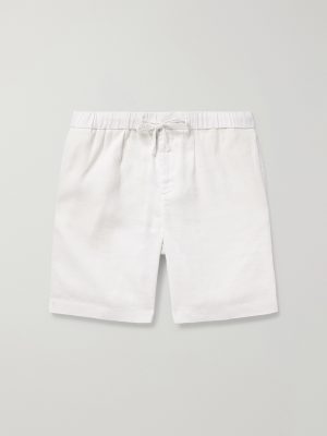 Felipe Straight-Leg Linen and Cotton-Blend Drawstring Shorts
