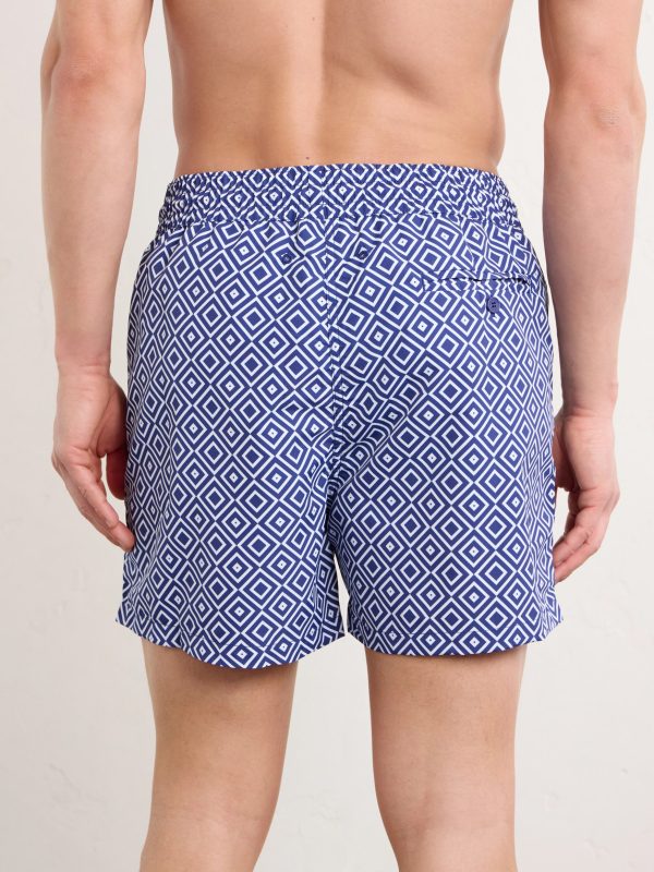 Rio Straight-Leg Mid-Length Recycled Swim Shorts - BK Rio Straight-Leg Mid-Length Recycled Swim Shorts - BK