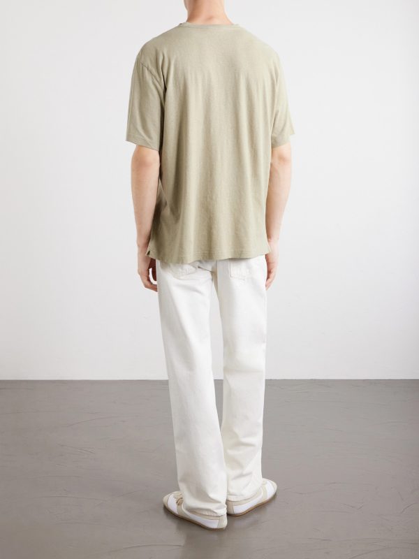 Dinis Linen-Blend T-Shirt - BK Dinis Linen-Blend T-Shirt - BK