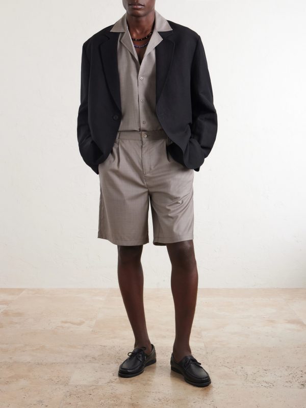 Safra Camp-Collar Wool Shirt - OU Safra Camp-Collar Wool Shirt - OU